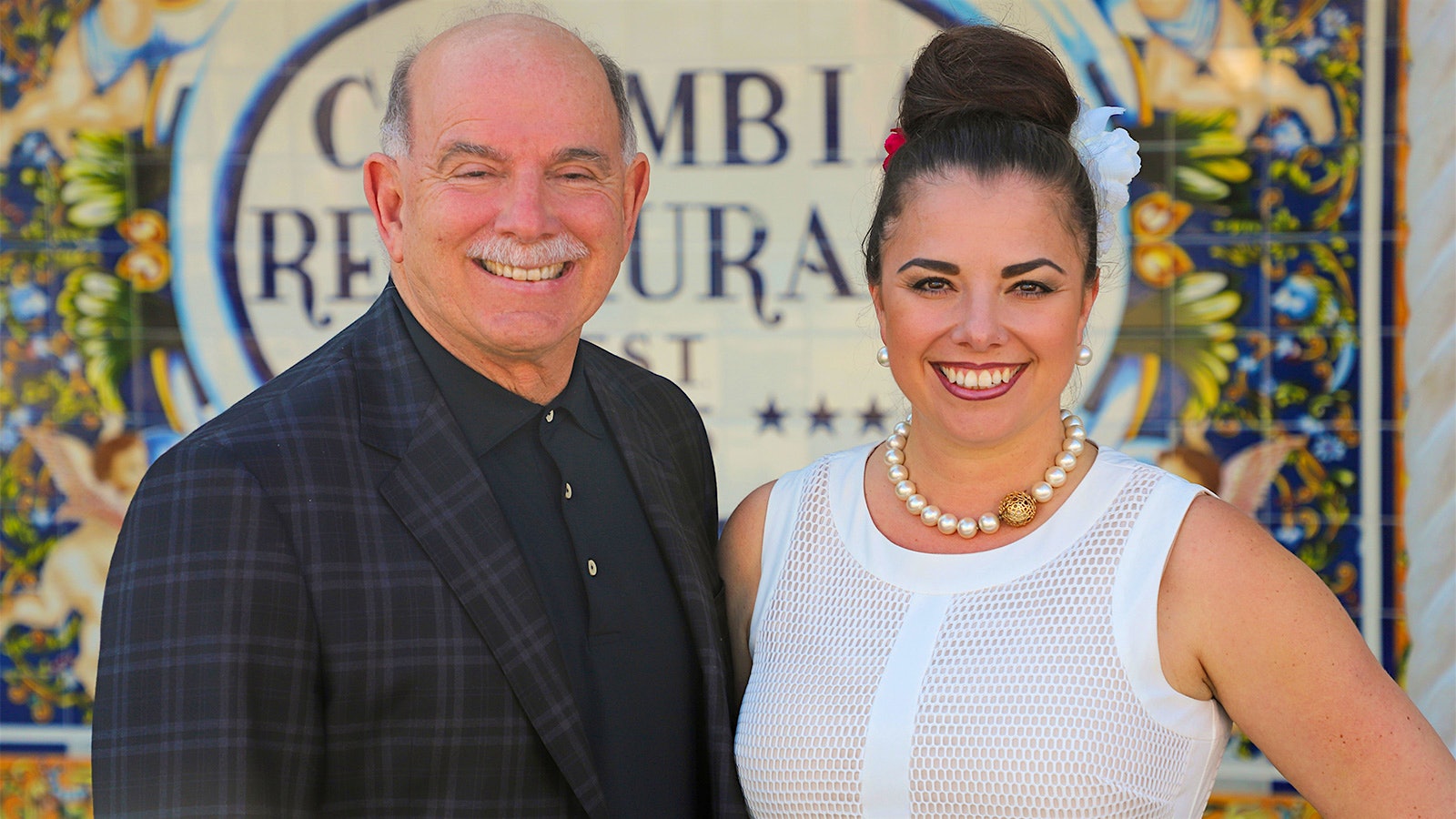 Richard Gonzmart and daughter Andrea Gonzmart Williams at their family-owned Columbia Restaurant